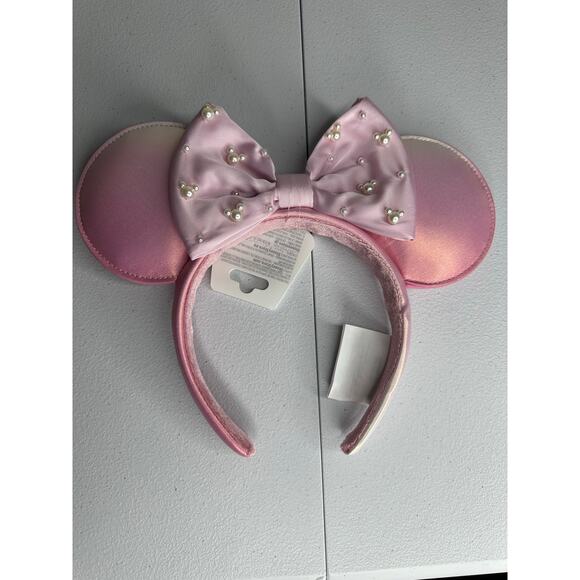 Disney Parks Pink Pearl Ears Headband Rose Pearl main image 4